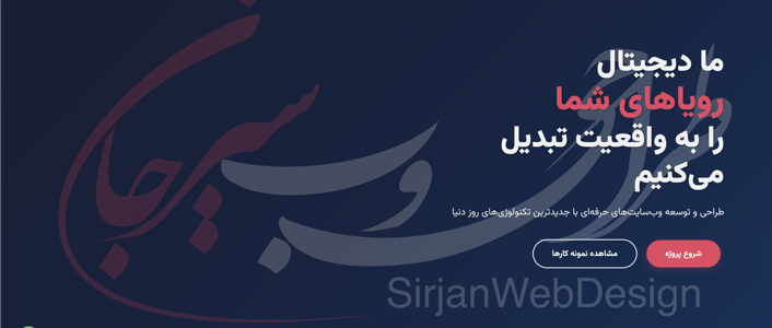 خدمات طراحی وب در سیرجان